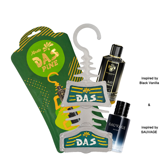 DAS_PINE MIXATO BLACK VANILLA & SAUVAGE Car Air Freshener
