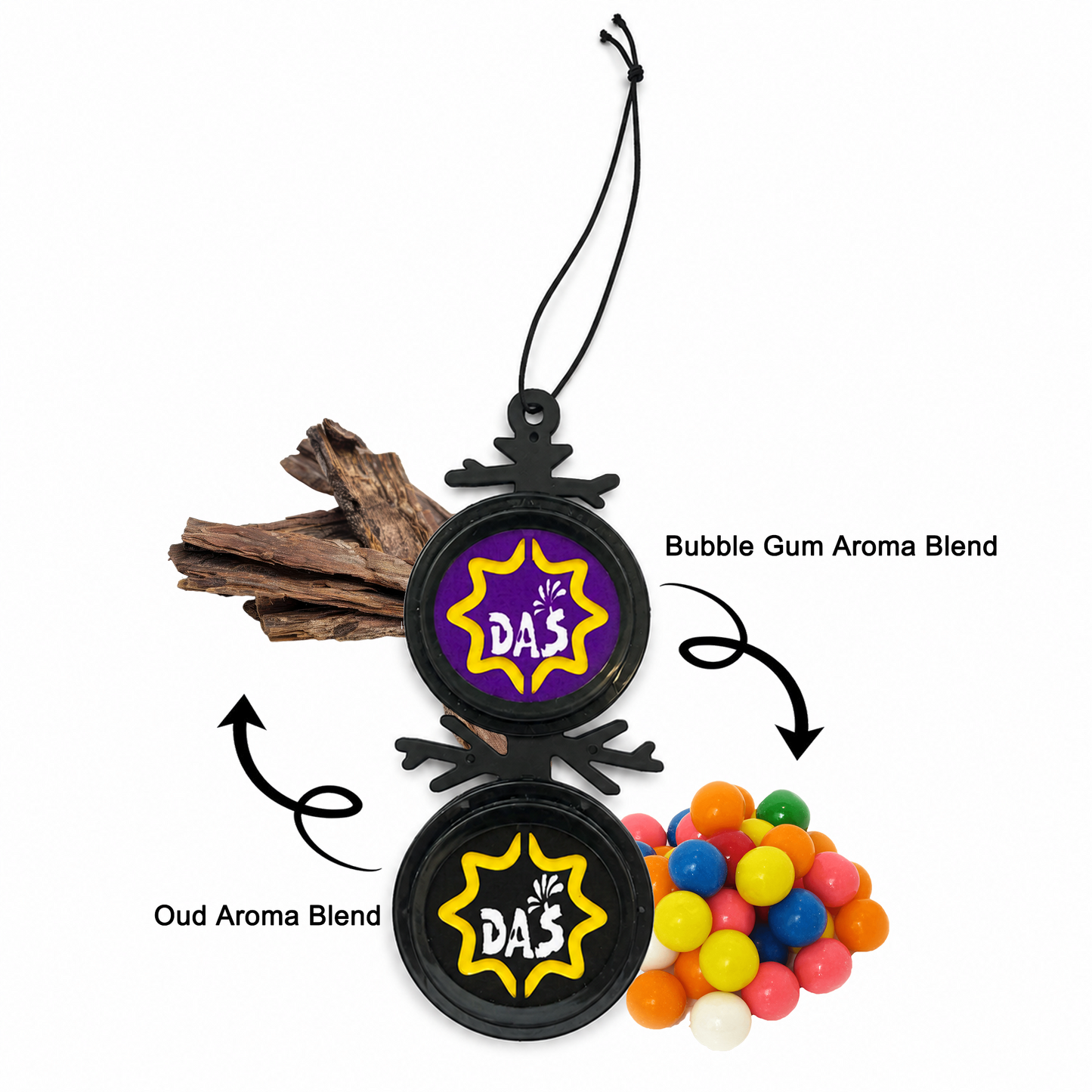 DAS_MIXATO STAMP Bubble Gum & Oud Car Air Freshener