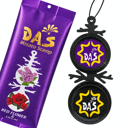 DAS_MIXATO STAMP Red Flower & Lilac Car Air Freshener