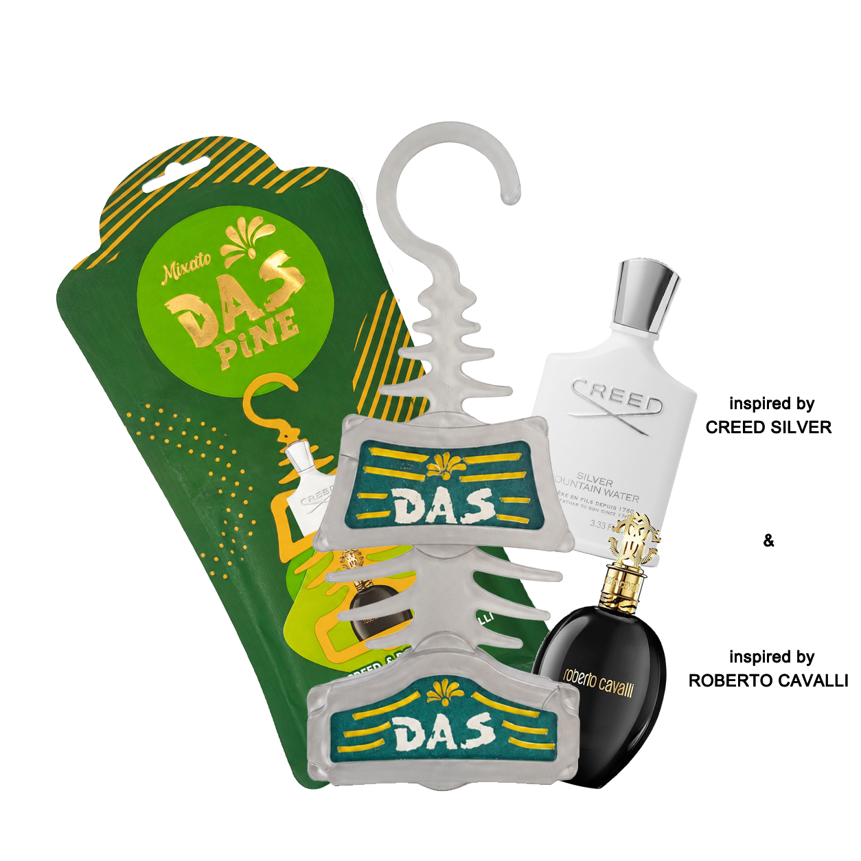 DAS_PINE MIXATO SILVER CREED & ROBERTO CAVALLI Car Air Freshener