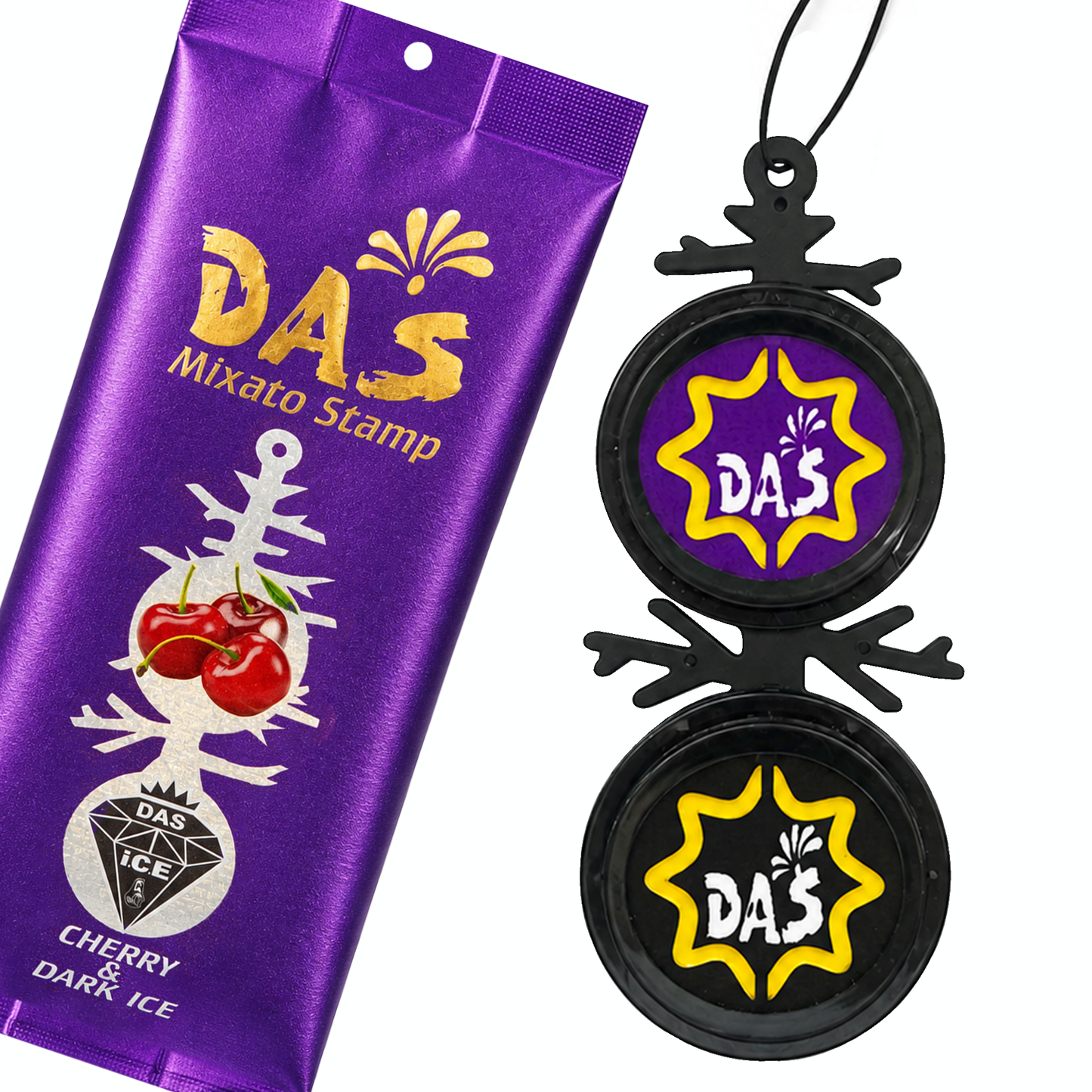 DAS_MIXATO STAMP Cherry & Dark Ice Car Air Freshener