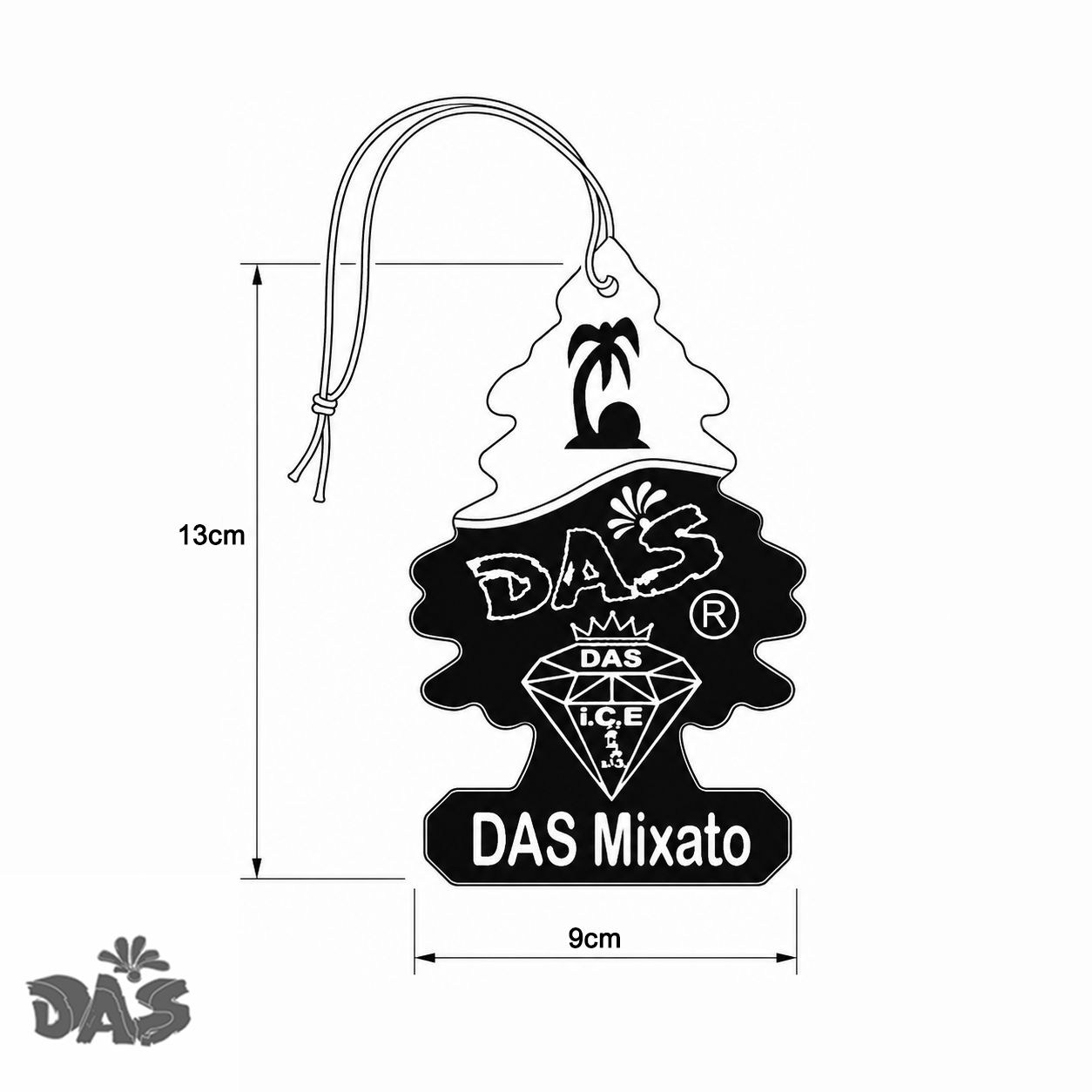 DAS_ MIXATO TREES Das Ice & Jasmine Car Air Freshener