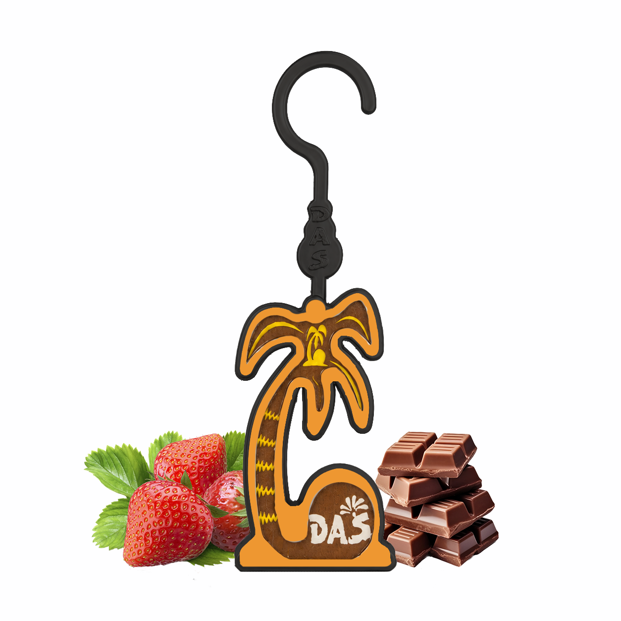 DAS_PALM PLASTIC Chocolate & Strawberry Car Air Freshener
