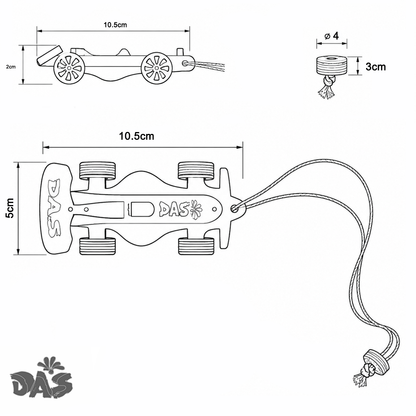 DAS_RACE Bubble Gum Car Air Freshener