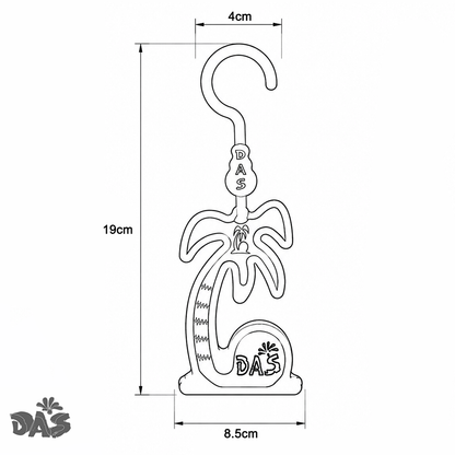 DAS_PALM PLASTIC Bubble Gum Car Air Freshener